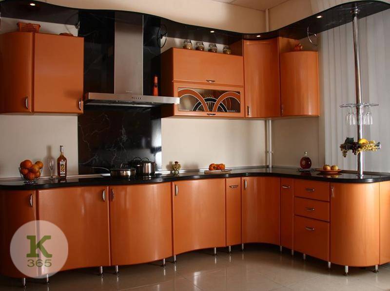 Оранжевая кухня Акварель артикул: 200978